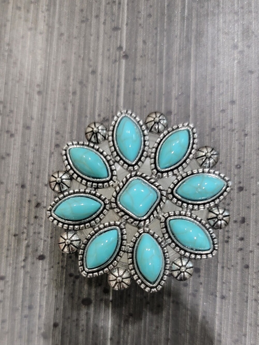 Turquoise Pop Up Cell Phone Handle Women Jewelry